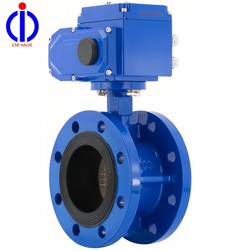 Electric Actuator Flanged Butterfly Valve